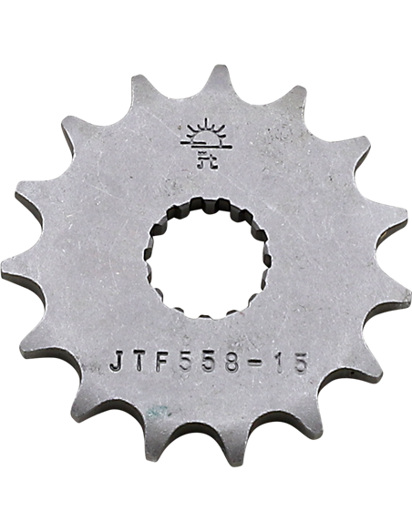 Piñón de ataque JTF558.15  15 dientes 428 PITCH NATURAL STEEL