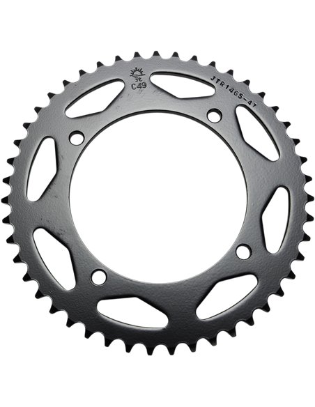 Rear sprocket JTR1465.47 47 teeth 420 PITCH NATURAL C49 HIGH CARBON STEEL