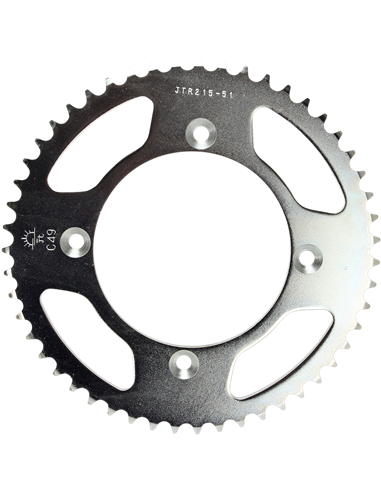 Rear sprocket JTR215.51 51 teeth 420 PITCH NATURAL STEEL