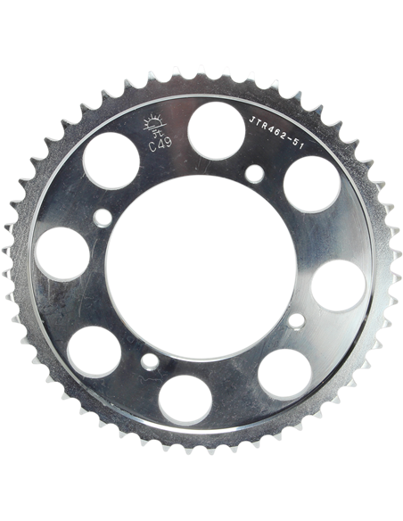 Couronne JTR462.51 51 dents 428 PAS NATUREL C49 ACIER HAUT CARBONE