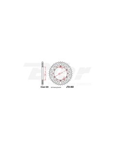 Corona JT 460 d'alumini amb 47 dents