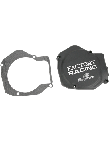 Tampa de ignição de alumínio da Boyesen Factory Racing preto SC01AB