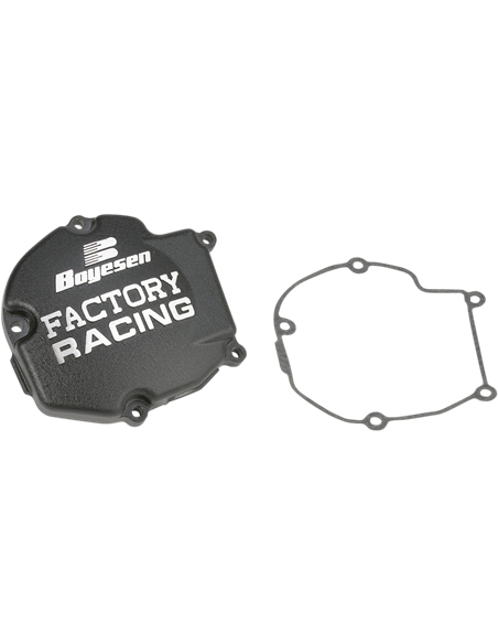 IGNITION COVER FACTORY RACING  ALUMINUM REPLACEMENT BLACK BOYESEN SC-11AB
