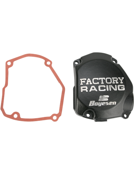 Tapa d'encesa d'alumini Boyesen Factory Racing negre SC-21CB