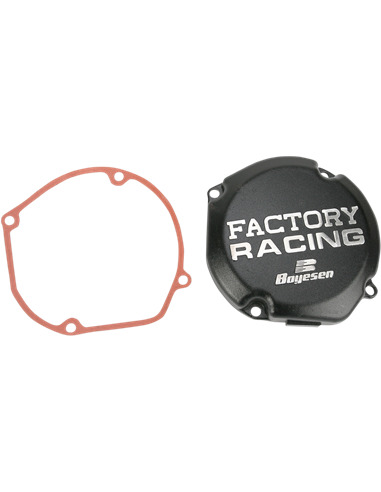 Tampa de ignição de alumínio da Boyesen Factory Racing preto SC23B