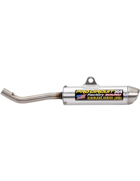 Pro Circuit 304 silencer Kawasaki KX125: Aluminum silencer, stainless steel cover