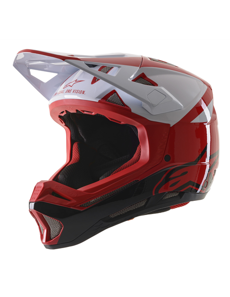 Casque M-Cosmos Rd/Wt Xs (Casque de Vélo Adulte) Alpinestars 8803020-3182-XS