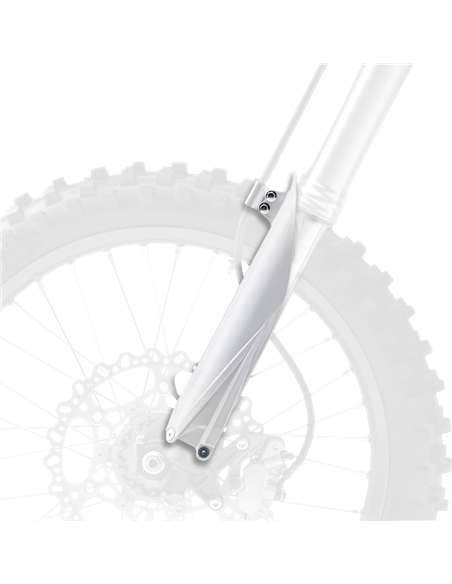 Yamaha YZ125/250, YZ250FX - Protections de Fourche Blanc - Modèles 2015-20 Polisport 8352000001