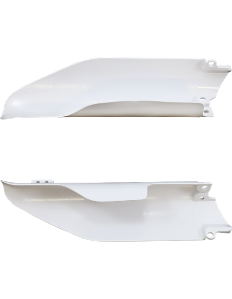 Suzuki RM125, RM250 - Fork Guards White - 2007-08 Models Polisport 8398300001