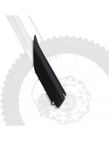 Suzuki RM125, RM250 - Protetores de forquilha Pretos - Modelos 2007-08 Polisport 8398300002