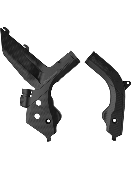 KTM SX,SX-F,XC,XC-F - Protecteur de Châssis Noir - Modèles 2019-20 Polisport 8472900001