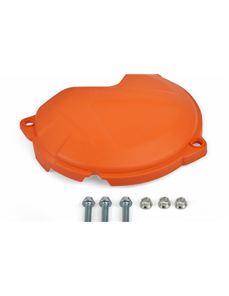 KTM 250,300 XC/SX EXC/XC-W - Protection de Carter d'Embrayage Orange - Modèles 2017-20 Polisport 8461700002