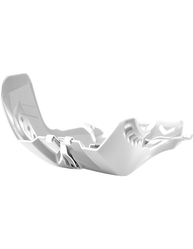 KTM 250 SX - Fortress Skid Plate with Linkage Guard White - 2019-20 Models Polisport 8472100003