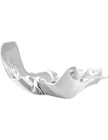 KTM 250 SX - Fortress Skid Plate with Linkage Guard White - 2019-20 Models Polisport 8472100003