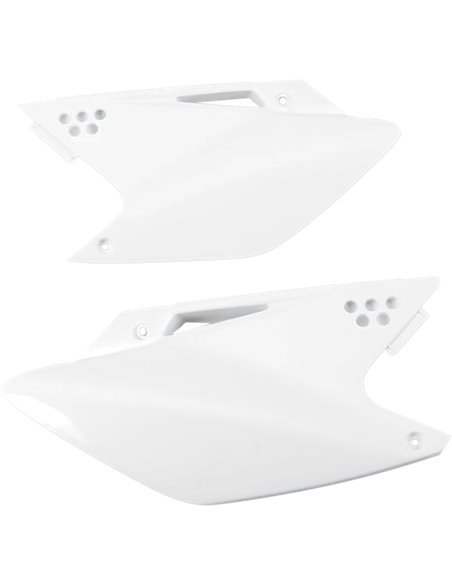 Tampas laterais traseiras UFO-Plast Kawasaki branco KA03768-047