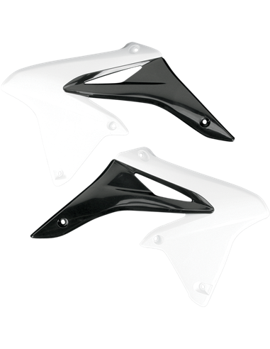 Caches radiateur Suzuki Rmz250 blanc-noir Su04928-041 UFO-Plast