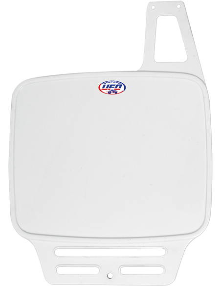 Vintage Uni Tapa frontal porta-nombre (79-89) blanc UFO-Plast ME08045-W