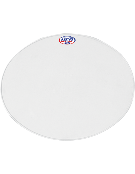 Vintage Uni Oval Tapa frontal porta-nombre (Since 70) blanc UFO-Plast ME08046-W