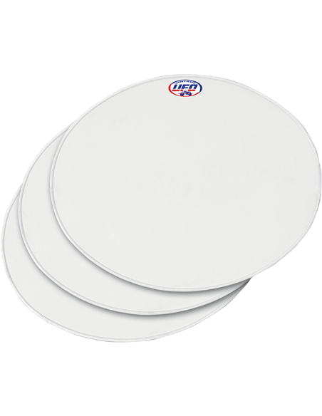 Vintage Uni Oval Tapa frontal porta-número (Since 70) blanco (3-Pack) UFO-Plast ME08049-W