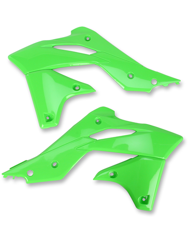 Caches radiateur Kawasaki Kxf250 Kx-green Ka04725-026 UFO-Plast