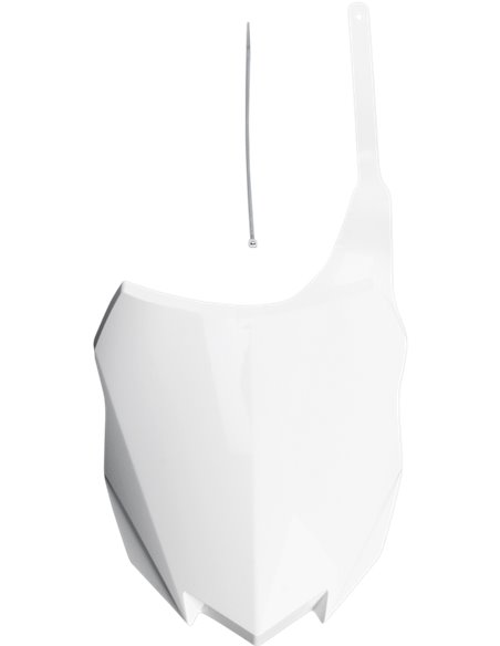 Porte-numéro avant UFO-Plast Kawasaki blanc KA04724-047