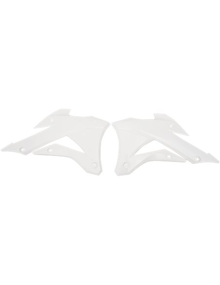 Tampas do radiador Kawasaki Kx85 brancas Ka04728-041 UFO-Plast