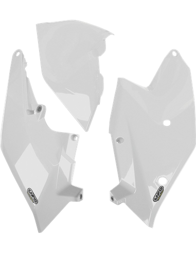 Caches latéraux W-Airbox Cover Ktm Sx-Sx-F-Exc blanc Kt04062-047 UFO-Plast