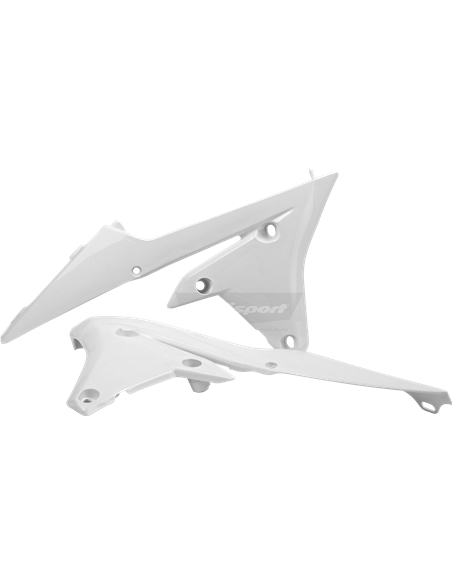 Yamaha YZ250F  - Tampas de Radiador Branco - Modelos 2014-18 Polisport 8417200002