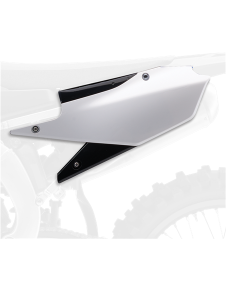 Tapas laterales YZ85 15-18 WH/BK Polisport 8607700001