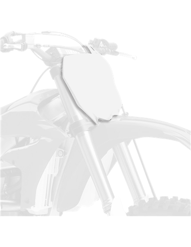 Yamaha YZ125/250 - Porta-Número Frontal Branco - Modelos 2015-20 Polisport 8678400001