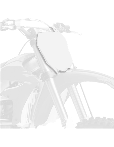 Yamaha YZ125/250 - Portanúmeros Frontal Blanco - Modelos 2015-20 Polisport 8678400001