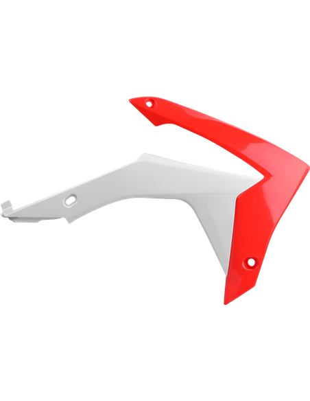 Honda CRF250R - Radiator Scoops Red and White - 2014-17 Models Polisport 8417100001
