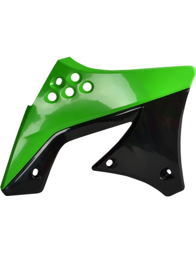 Tapas radiador KXF250 09-12 GN/BK Polisport 8412800001