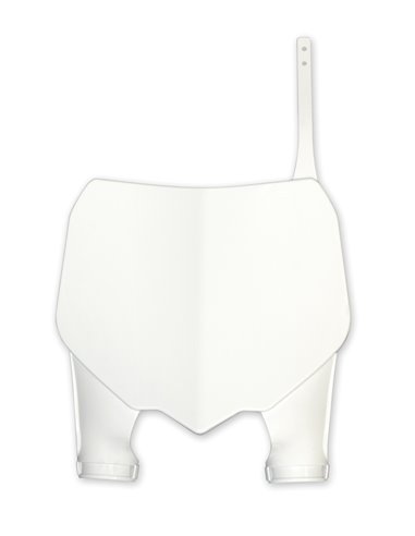 Porte-numéro de couvercle avant W- Protection de fourche Honda Crf250-450R blanc Ho04654-041 UFO-Plast