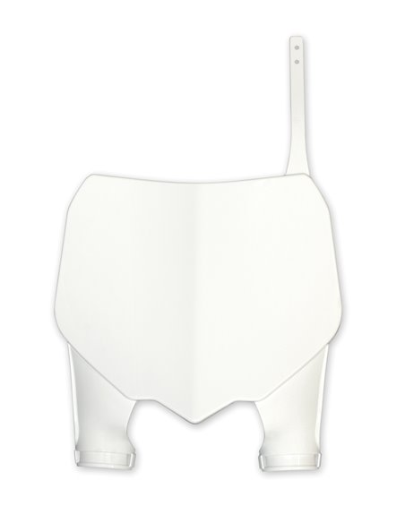 Tapa frontal porta-número W- Fork Protection Honda Crf250-450R blanco Ho04654-041 UFO-Plast