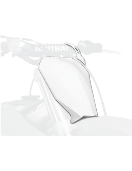 Honda CRF250R - Front Number Plate White - 2018-20 Models Polisport 8667200002