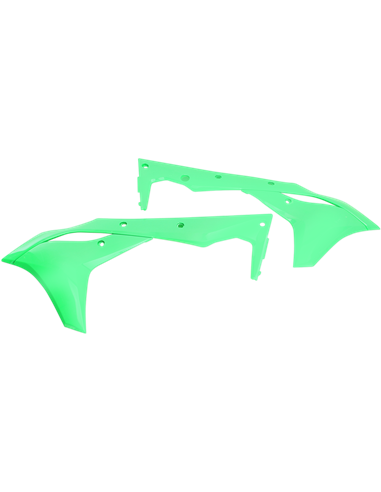 UFO-Plast Radiator Caps Kawasaki Fluor Green