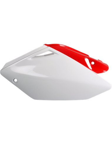 Tampas laterais CRF250 04-05 WH / RD Polisport 8601800001