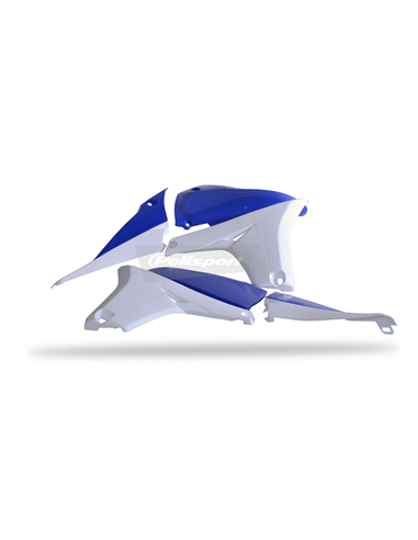 Tapas radiador YZF450 10-13 BL/WH Polisport 8413800007