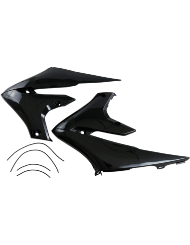 Radiador cobre UFO-Plast preto Yamaha YZF450F