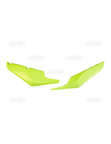 Tampas laterais inferiores da Husqvarna 19 - amarelo fluor UFO-Plast Hu03392Dflu