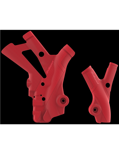 Beta RR 2T/4T- Protecteur de Châssis Rouge - Modèles 2013-19 Polisport 8466900002