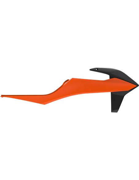 KTM EXC,EXC-F,XC-W,XCF-W - Tapas de Radiador Naranjas/Negras - Modelos 2020-21 Polisport 8422100028