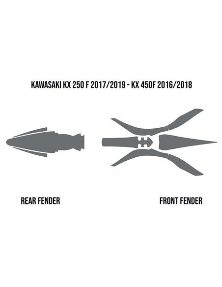 Kx250F / 450F Twin_Air espuma de lama de pára-choque 177767100