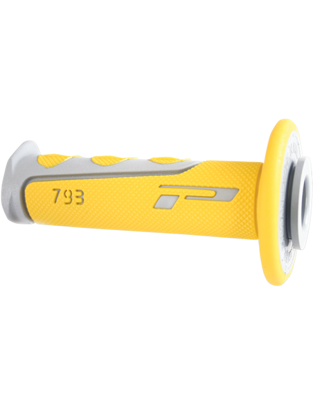 Poignées Offroad Double Density 793 Closed End Jaune / Gris PRO GRIP PA079300GRGI