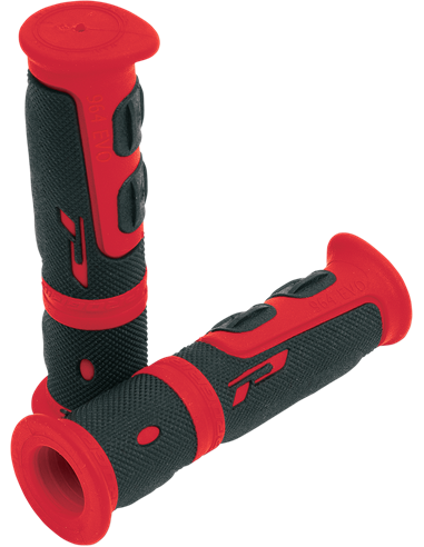 Poignées Double Density Atv 964 Closed End Black / Red Poignées PRO GRIP PA096422RO02