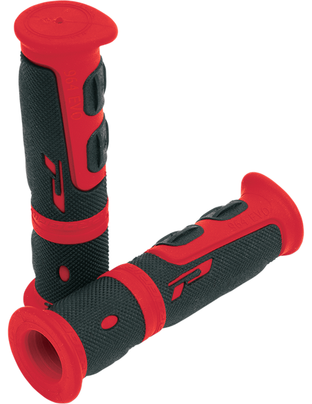 Grips Double Density Atv 964 Closed End Black/Red PRO GRIP PA096422RO02