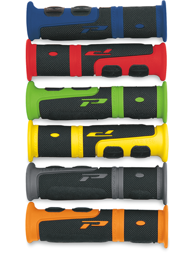 Poignées Double Density Atv 964 Closed End Black / Red Poignées PRO GRIP PA096422RO02