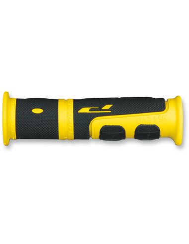 Poignées VTT double densité 964 à extrémité fermée noire / jaune PRO GRIP PA096422GI02