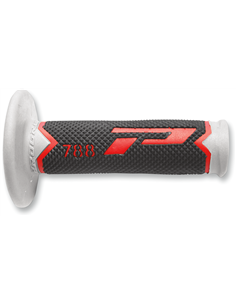 Punhos Offroad de densidade tripla 788 Closed End Preto / Cinza / Vermelho PRO GRIP PA078800ROGN